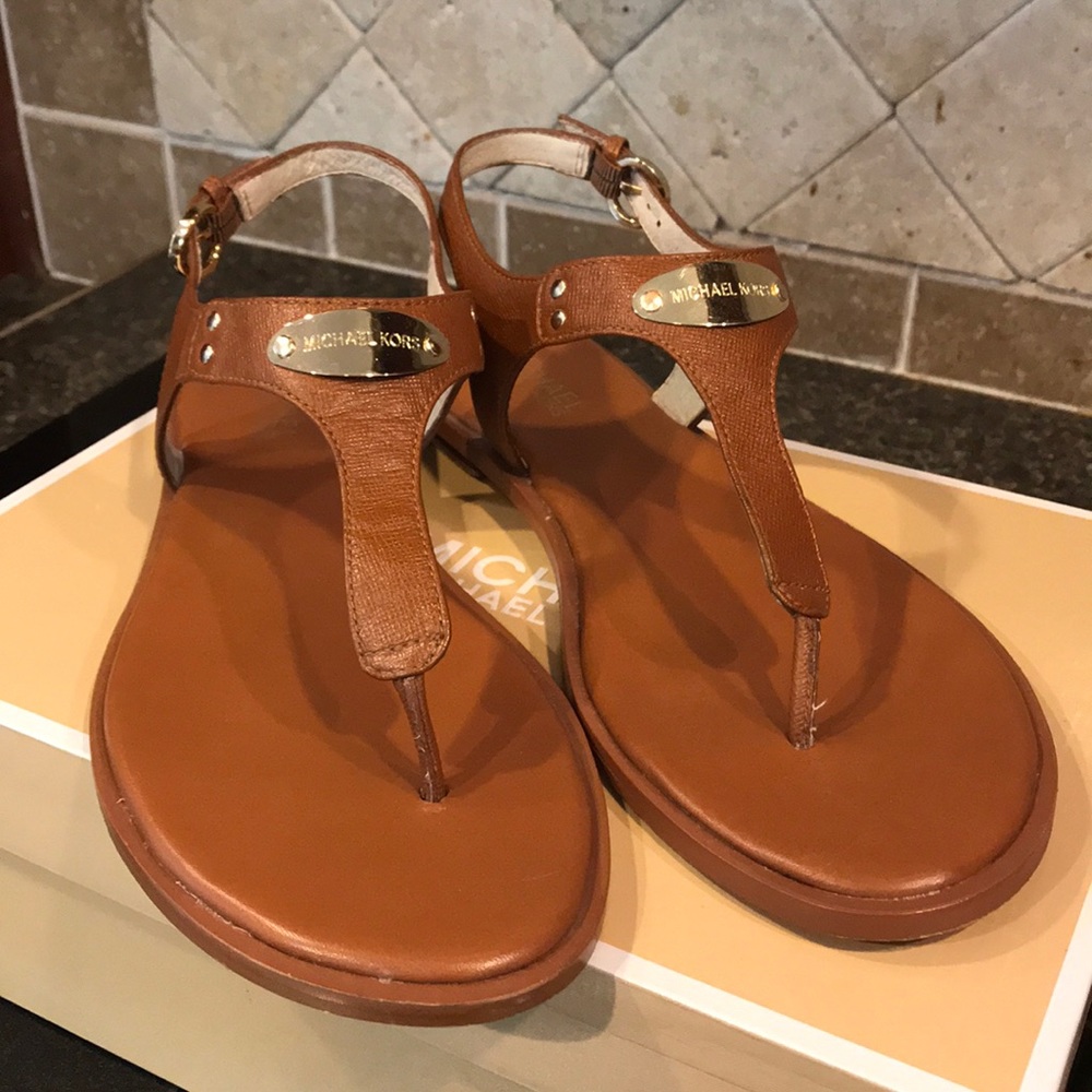 Beautiful Luggage sandals by Michael Kors